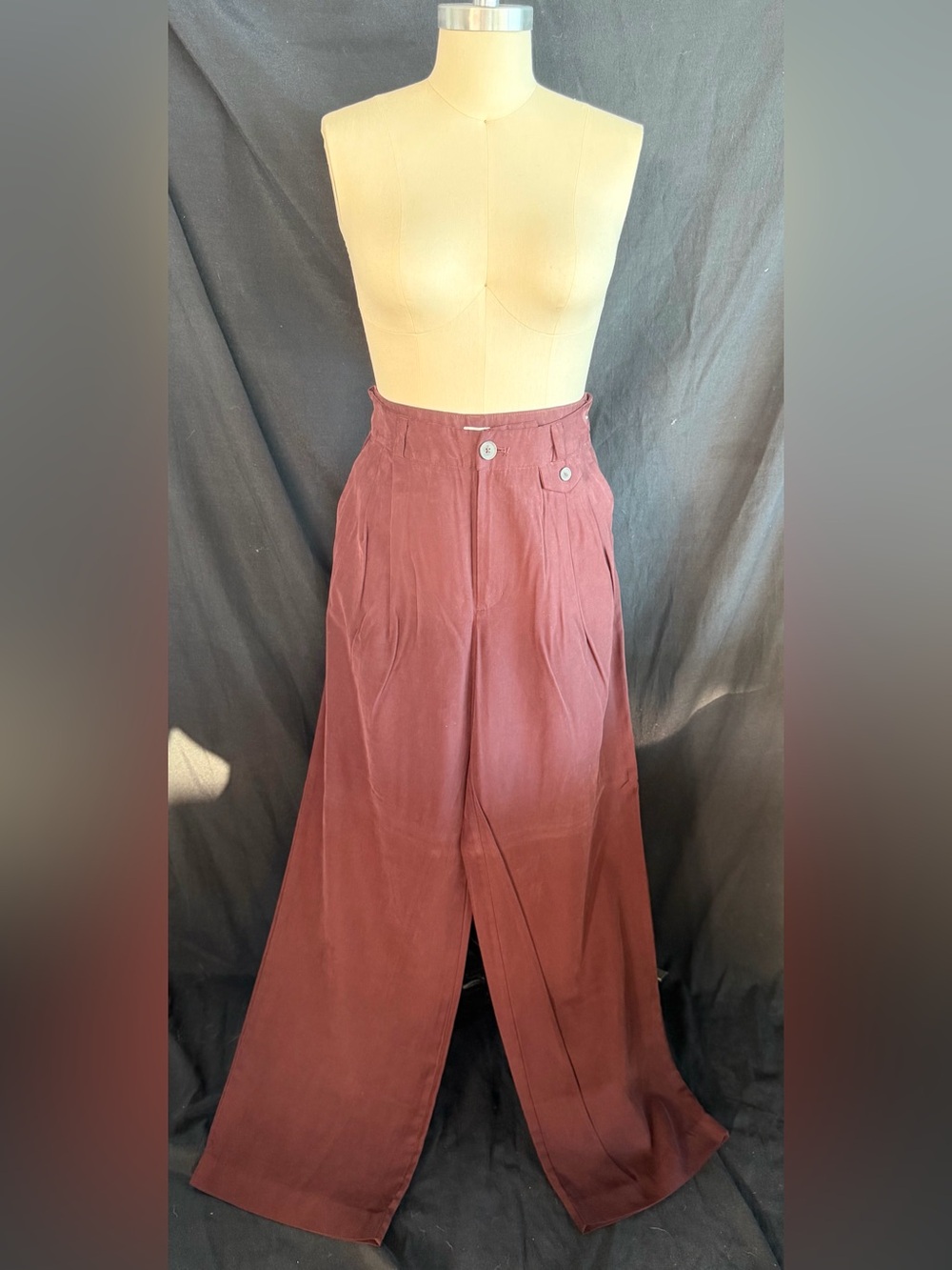 A New Day size 10 Super Soft Chocolate Brown High-Waist Wide Leg Pants
